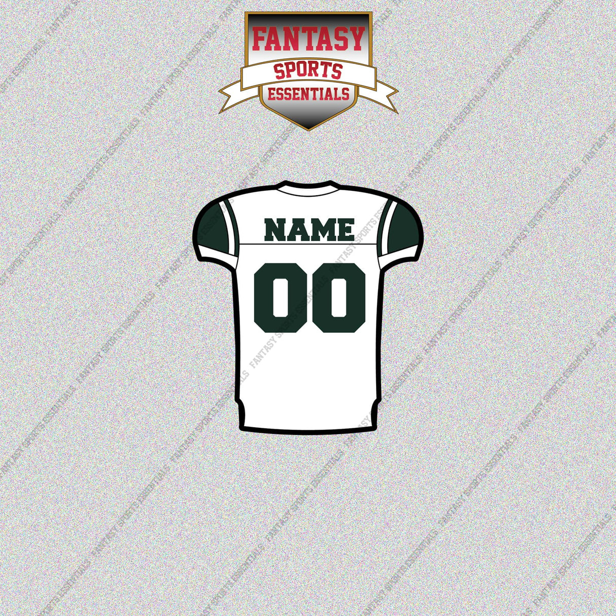 2000s New York Jets Personalized Away Jersey Glossy Stickers