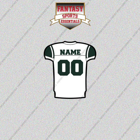 2000s New York Jets Personalized Away Jersey Glossy Stickers