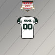 2000s New York Jets Personalized Away Jersey Magnets