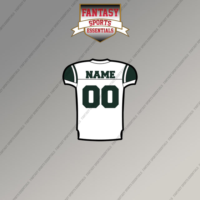 2000s New York Jets Personalized Away Jersey Magnets