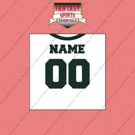 2000s New York Jets Personalized Away Jersey Wall Art Prints