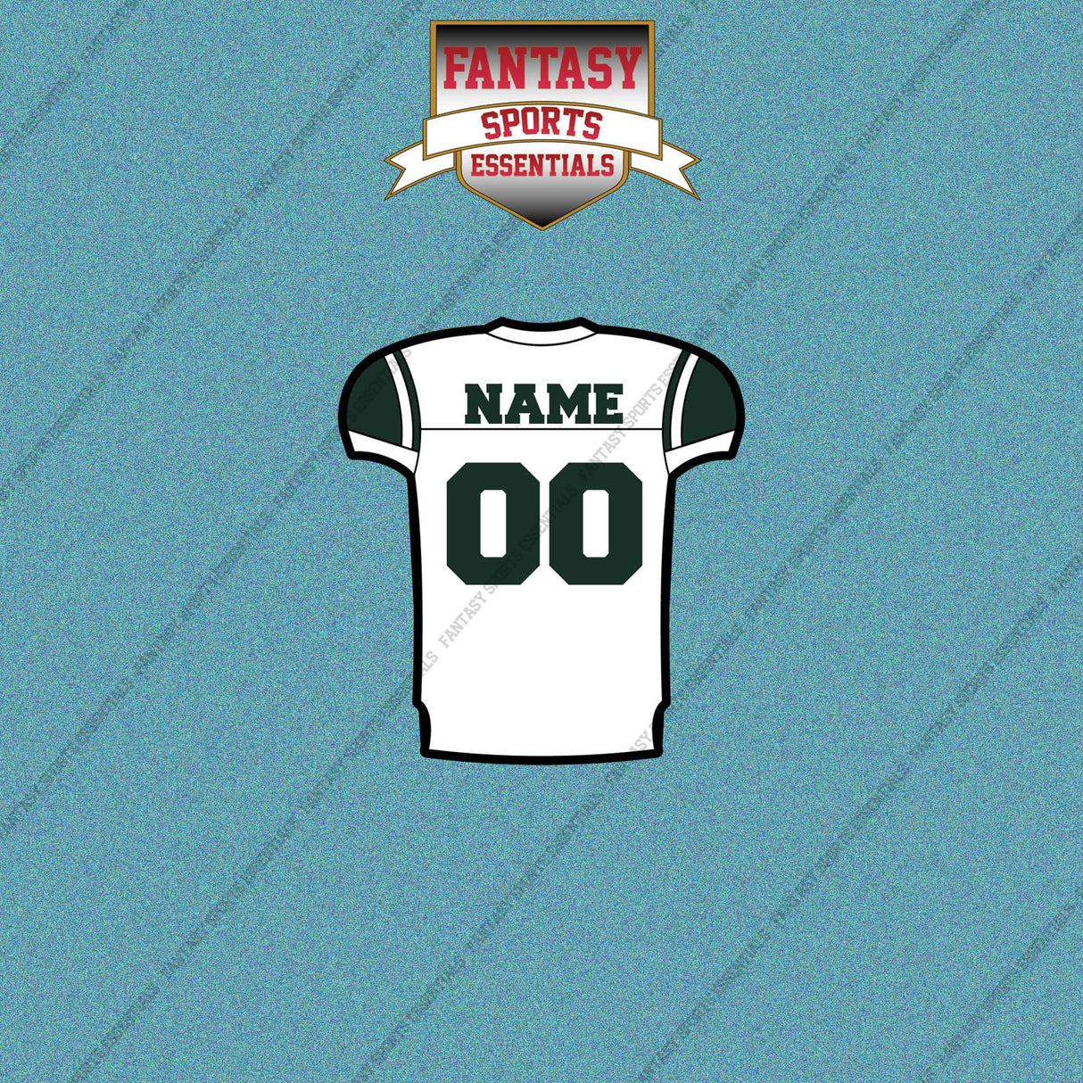 2000s New York Jets Personalized Away Jersey Car Decals