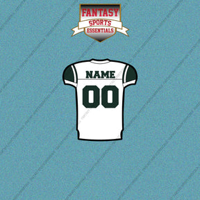 2000s New York Jets Personalized Away Jersey Car Decals