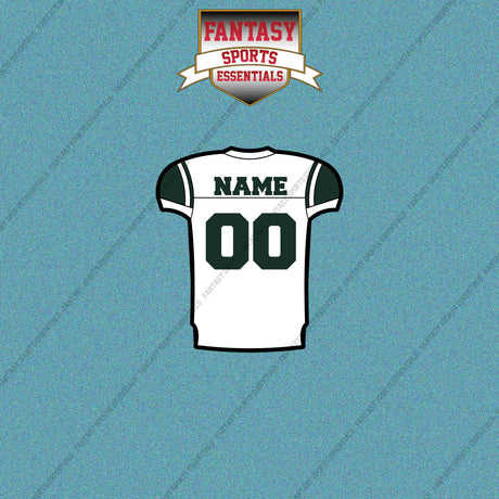 2000s New York Jets Personalized Away Jersey Car Decals