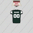 2000s New York Jets Personalized Home Jersey Glossy Stickers