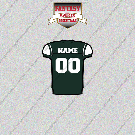 2000s New York Jets Personalized Home Jersey Glossy Stickers