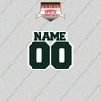 2000s New York Jets Personalized Name and Number Glossy Stickers