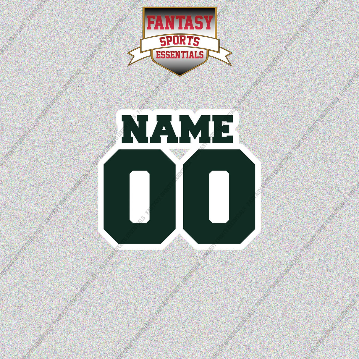 2000s New York Jets Personalized Name and Number Glossy Stickers