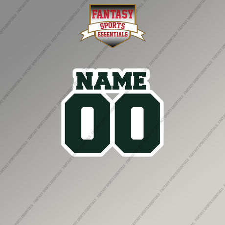 2000s New York Jets Personalized Name and Number Magnets