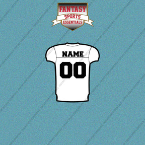 2000s Oakland Raiders Personalized Away Jersey Car Decals
