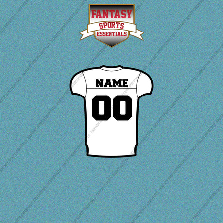2000s Oakland Raiders Personalized Away Jersey Car Decals