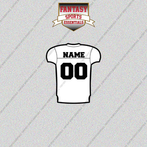 2000s Oakland Raiders Personalized Away Jersey Glossy Stickers