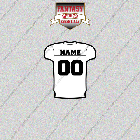 2000s Oakland Raiders Personalized Away Jersey Glossy Stickers