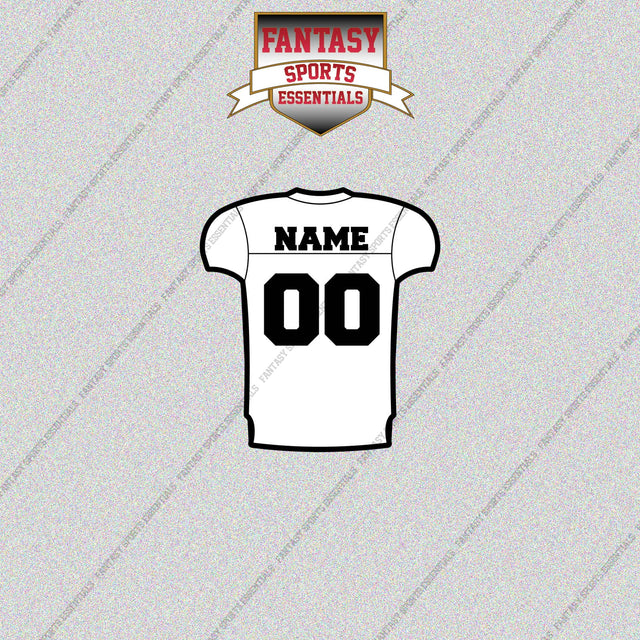 2000s Oakland Raiders Personalized Away Jersey Glossy Stickers