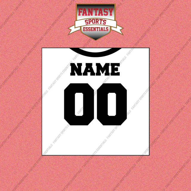 2000s Oakland Raiders Personalized Away Jersey Wall Art Prints