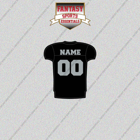 2000s Oakland Raiders Personalized Home Jersey Glossy Stickers