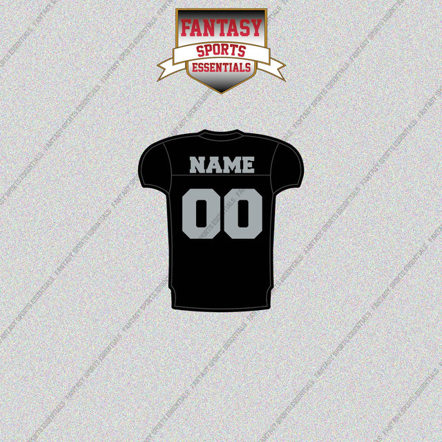 2000s Oakland Raiders Personalized Home Jersey Glossy Stickers