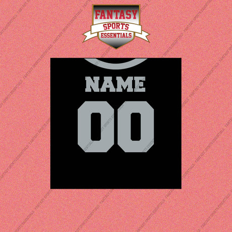 2000s Oakland Raiders Personalized Home Jersey Wall Art Prints