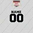 2000s Oakland Raiders Personalized Name and Number Glossy Stickers
