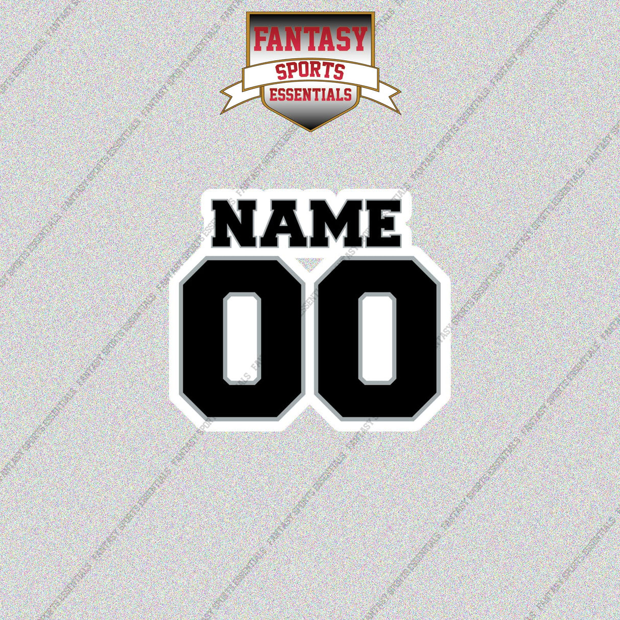 2000s Oakland Raiders Personalized Name and Number Glossy Stickers