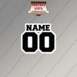 2000s Oakland Raiders Personalized Name and Number Magnets