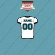 2000s Philadelphia Eagles Personalized Away Jersey Car Decals