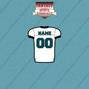 2000s Philadelphia Eagles Personalized Away Jersey Car Decals