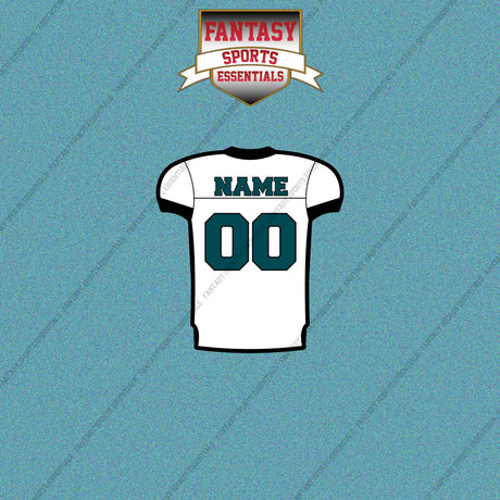 2000s Philadelphia Eagles Personalized Away Jersey Car Decals