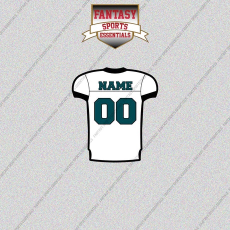 2000s Philadelphia Eagles Personalized Away Jersey Glossy Stickers