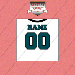2000s Philadelphia Eagles Personalized Away Jersey Wall Art Prints