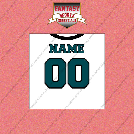 2000s Philadelphia Eagles Personalized Away Jersey Wall Art Prints