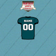 2000s Philadelphia Eagles Personalized Home Jersey Car Decals