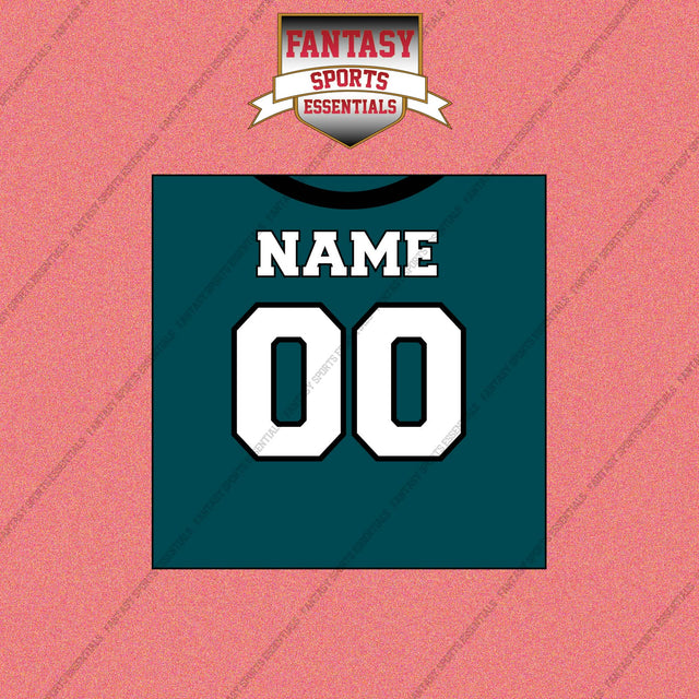 2000s Philadelphia Eagles Personalized Home Jersey Wall Art Prints