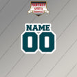 2000s Philadelphia Eagles Personalized Name and Number Magnets