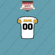 2000s Pittsburgh Steelers Personalized Away Jersey Car Decals