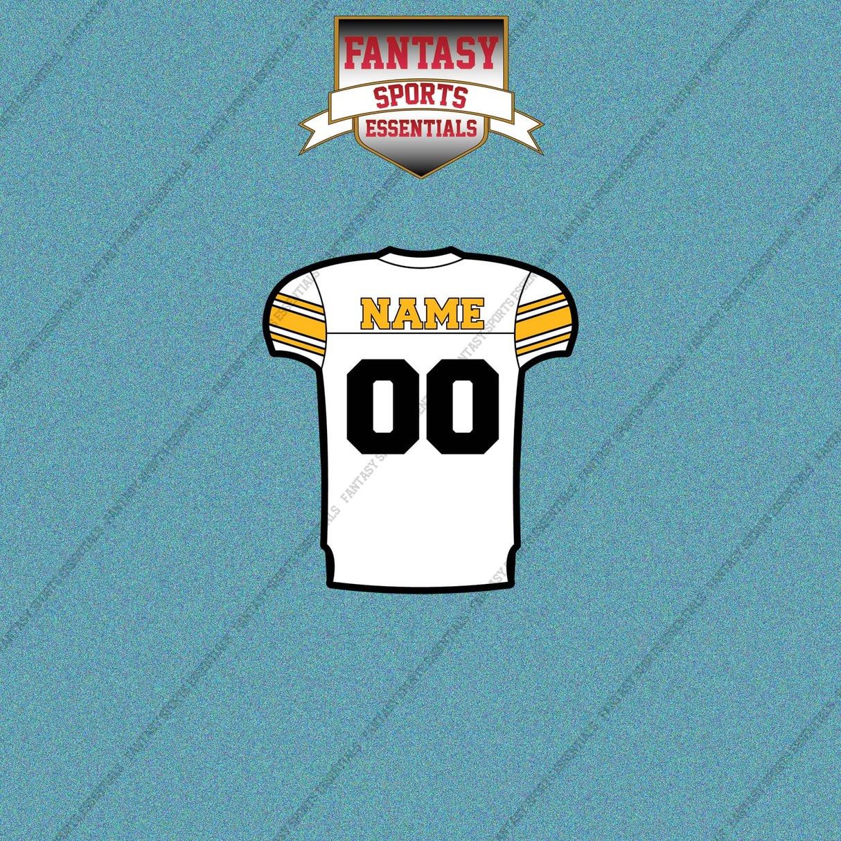 2000s Pittsburgh Steelers Personalized Away Jersey Car Decals