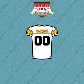 2000s Pittsburgh Steelers Personalized Away Jersey Car Decals