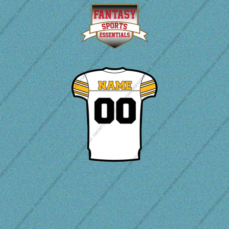 2000s Pittsburgh Steelers Personalized Away Jersey Car Decals