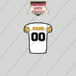 2000s Pittsburgh Steelers Personalized Away Jersey Glossy Stickers