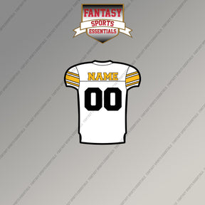2000s Pittsburgh Steelers Personalized Away Jersey Magnets