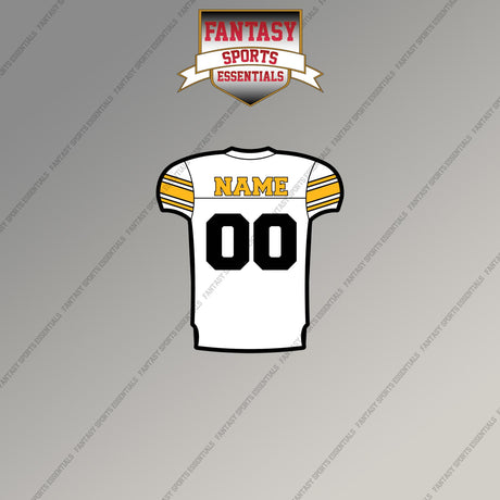 2000s Pittsburgh Steelers Personalized Away Jersey Magnets