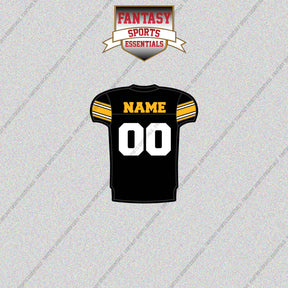 2000s Pittsburgh Steelers Personalized Home Jersey Glossy Stickers