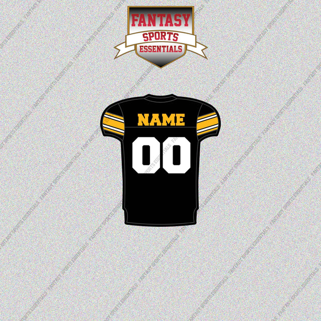 2000s Pittsburgh Steelers Personalized Home Jersey Glossy Stickers