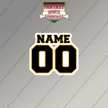 2000s Pittsburgh Steelers Personalized Name and Number Magnets