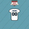 2000s San Diego Chargers Personalized Away Jersey Car Decals