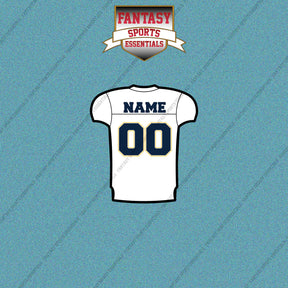 2000s San Diego Chargers Personalized Away Jersey Car Decals