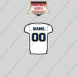 2000s San Diego Chargers Personalized Away Jersey Glossy Stickers