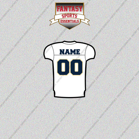 2000s San Diego Chargers Personalized Away Jersey Glossy Stickers