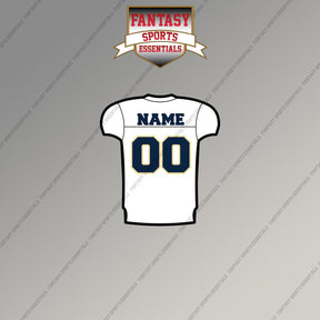 2000s San Diego Chargers Personalized Away Jersey Magnets