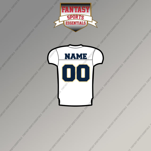 2000s San Diego Chargers Personalized Away Jersey Magnets